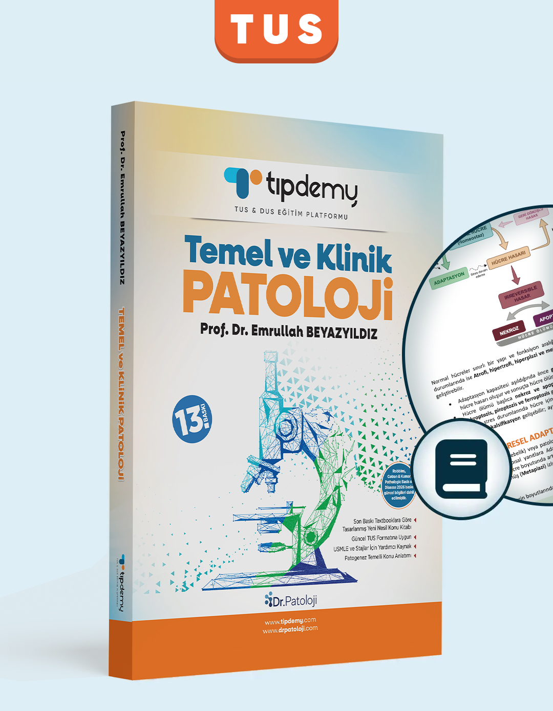 temel-ve-klinik-patoloji-prof-dr-emrullah-beyazyildiz-drpatoloji-kitap-13.baski TUS | Temel ve Klinik Patoloji – Konu Kitabı - Görsel 1