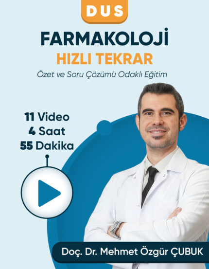 DUS | Farmakoloji – Hızlı Tekrar Konu Kampı (3 Ay / 3 İzleme)