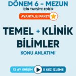 Dönem 6 Temel Bilimler ve Klinik Bilimler