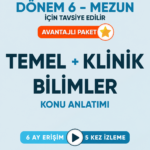 TUS | Temel ve Klinik Bilimler – Konu Videoları (6 Ay / 5 İzleme)
