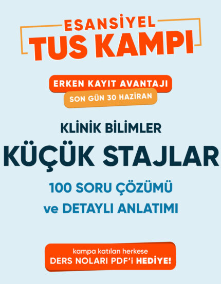 Küçük Stajlar Esansiyel Tus Kampı Tek Ders (3 ay - 3 Kez İzleme)