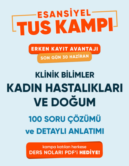 Kadın Doğum Esansiyel Tus Kampı Tek Ders (3 ay - 3 Kez İzleme)