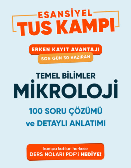 Mikrobiyoloji Esansiyel Tus Kampı Tek Ders (3 ay - 3 Kez İzleme)