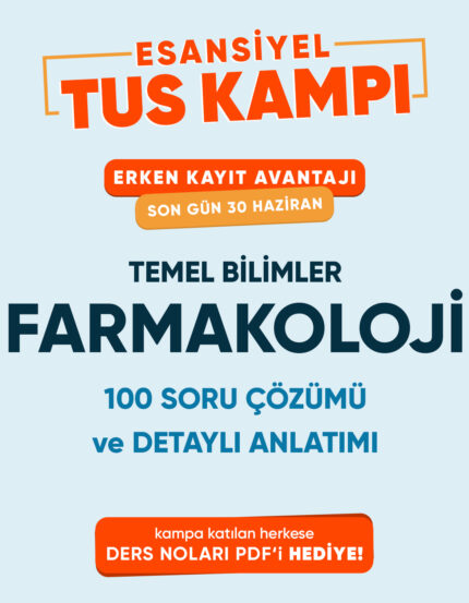 Farmakoloji Esansiyel Tus Kampı Tek Ders (3 ay - 3 Kez İzleme)
