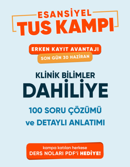 Dahiliye Esansiyel Tus Kampı Tek Ders (3 ay - 3 Kez İzleme)