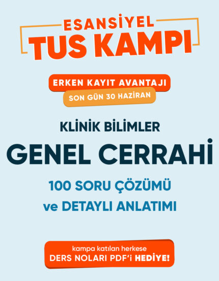 Genel Cerrahi Esansiyel Tus Kampı Tek Ders (3 ay - 3 Kez İzleme)