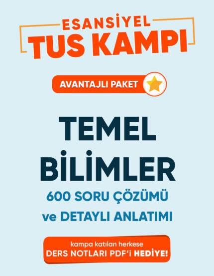TUS | Esansiyel Kamp Videoları – Temel Bilimler (3 Ay / 3 İzleme)
