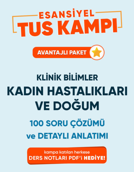 Kadın Doğum Esansiyel Tus Kampı Tek Ders (3 ay - 3 Kez İzleme)