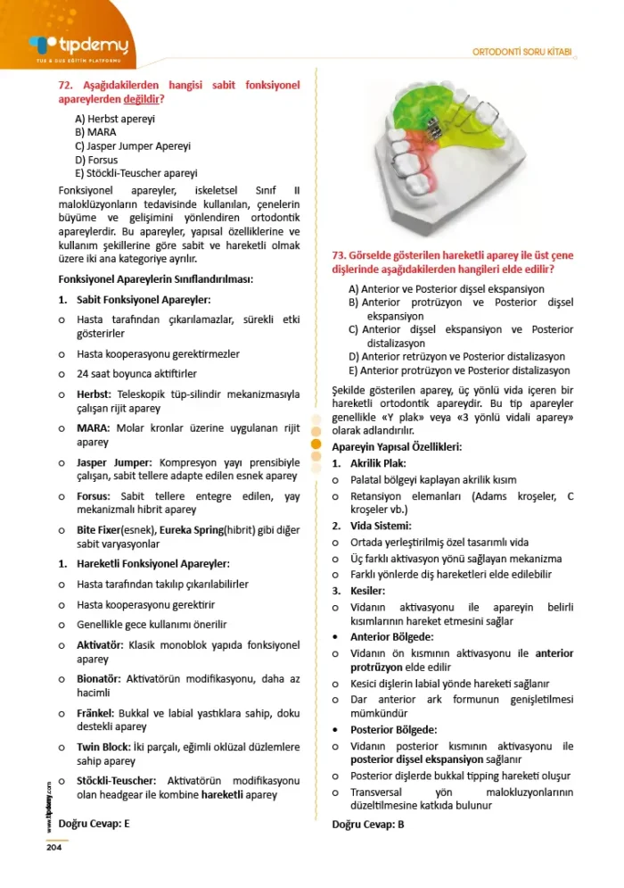 Dus Ortodonti Soru Kitabı - Görsel 3