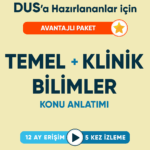 DUS Avantajlı Paket Temel Bilimler ve Klinik Bilimler