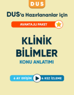 DUS | Klinik Bilimler Hazırlık Seti – Konu Videoları (6 Ay / 4 İzleme)