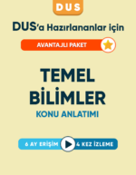 DUS | Temel Bilimler Hazırlık Seti – Konu Videoları (6 Ay / 4 İzleme)