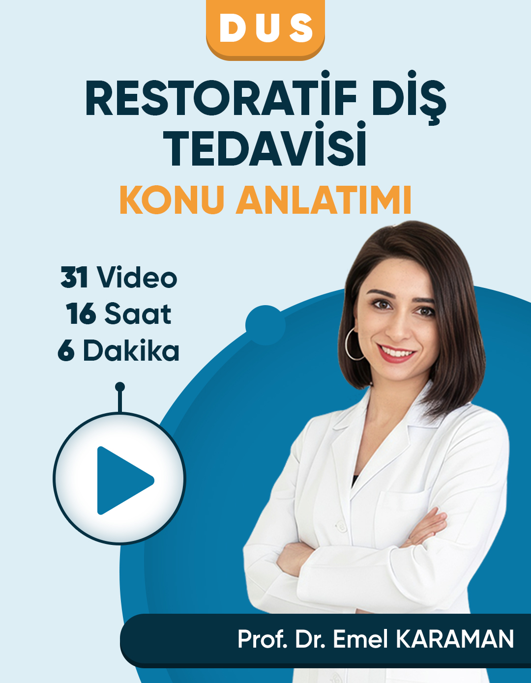 DUS Restoratif Diş Tedavisi DUS | Restoratif Diş Tedavisi – Konu Anlatım Videoları (3 Ay / 3 İzleme) - Görsel 1