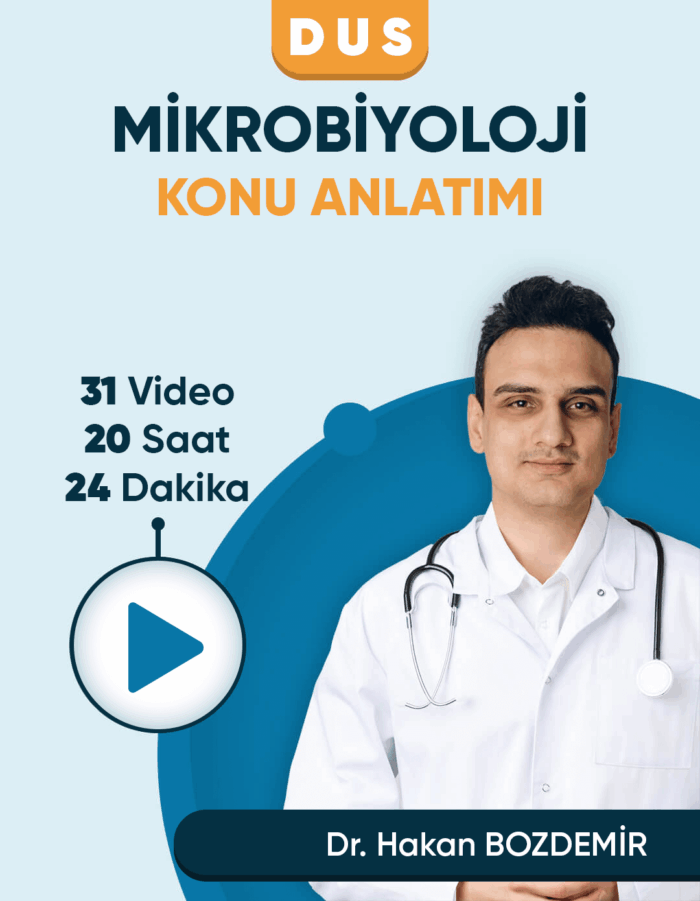 DUS | Mikrobiyoloji – Konu Anlatım Videoları (3 Ay / 3 İzleme)