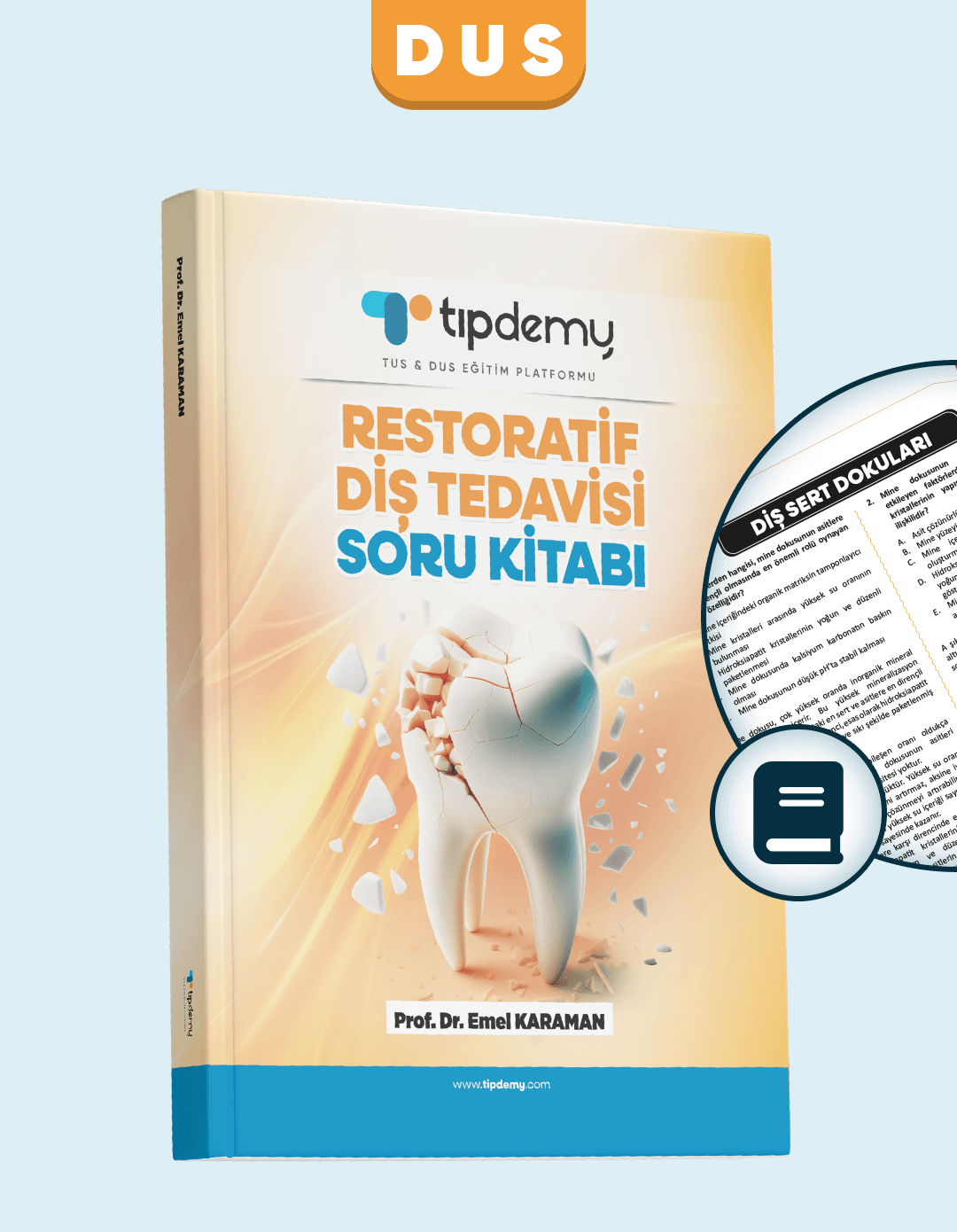 dus-restoratif-dis-tedavisi-soru-kitabı-prof-dr-emel-karaman DUS | Restoratif Diş Tedavisi – Soru Kitabı - Görsel 1
