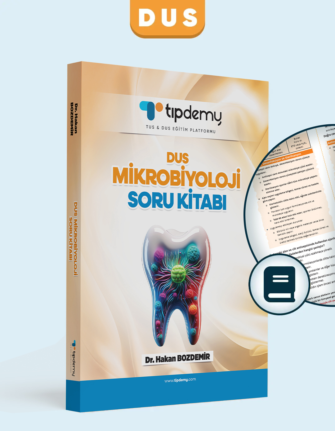 Tıpdemy - Mikrobiyoloji Soru Kitabı - DUS.jpg DUS | Mikrobiyoloji – Soru Kitabı - Görsel 1